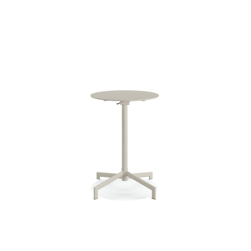 Veba - Versa table de terrasse/mange-debout | Ajustable en 2 hauteurs - Beige