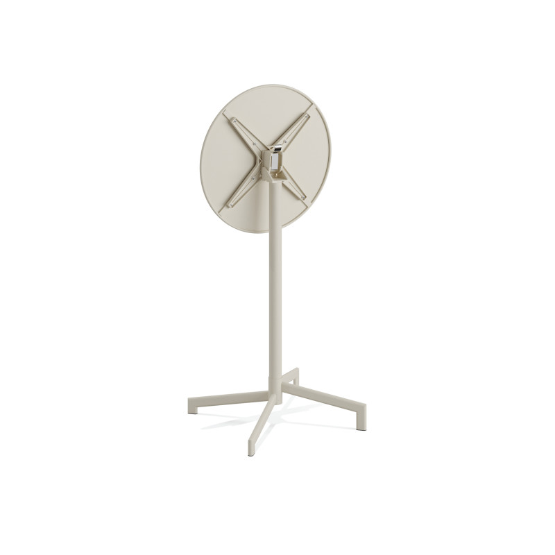 Veba - Versa table de terrasse/mange-debout | Ajustable en 2 hauteurs - Beige