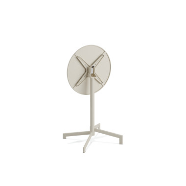 Veba - Versa table de terrasse/mange-debout | Ajustable en 2 hauteurs - Beige