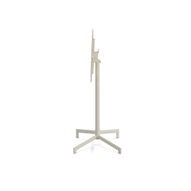 Veba - Versa table de terrasse/mange-debout | Ajustable en 2 hauteurs - Beige