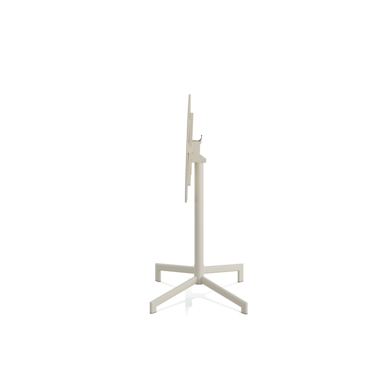 Veba - Versa table de terrasse/mange-debout | Ajustable en 2 hauteurs - Beige