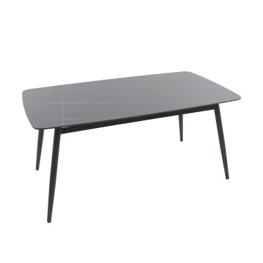 Veba - Pedro table à manger - Céramique Wengé-Noir