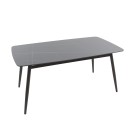 Veba - Pedro table à manger - Céramique Wengé-Noir
