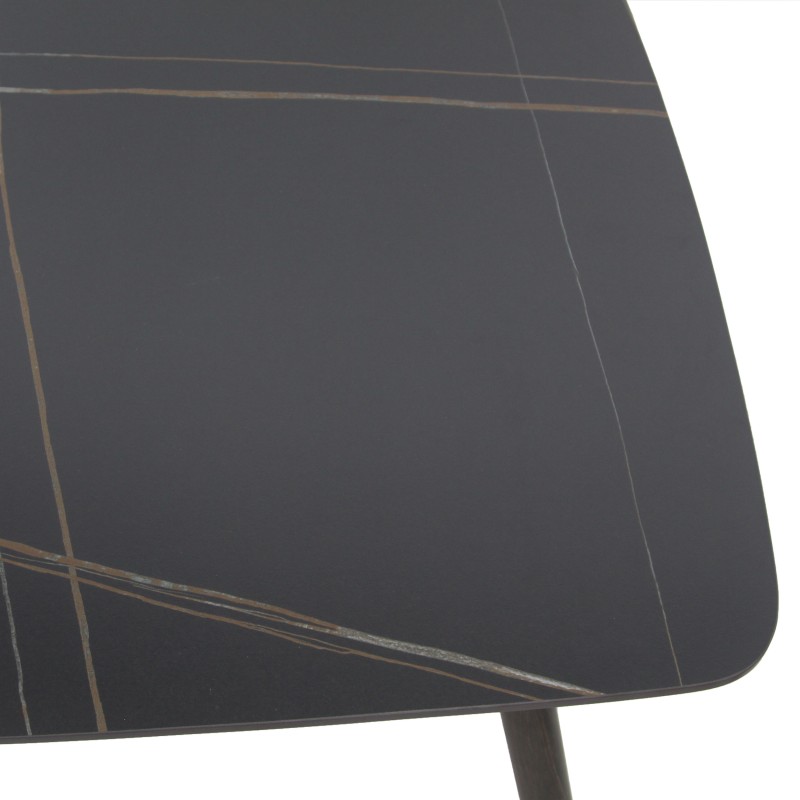 Veba - Pedro table à manger - Céramique Wengé-Noir