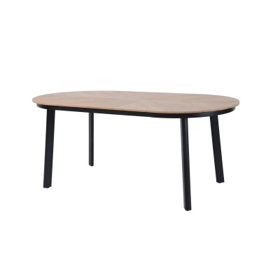 Veba - Polly table à manger de jardin - Noir-Bois