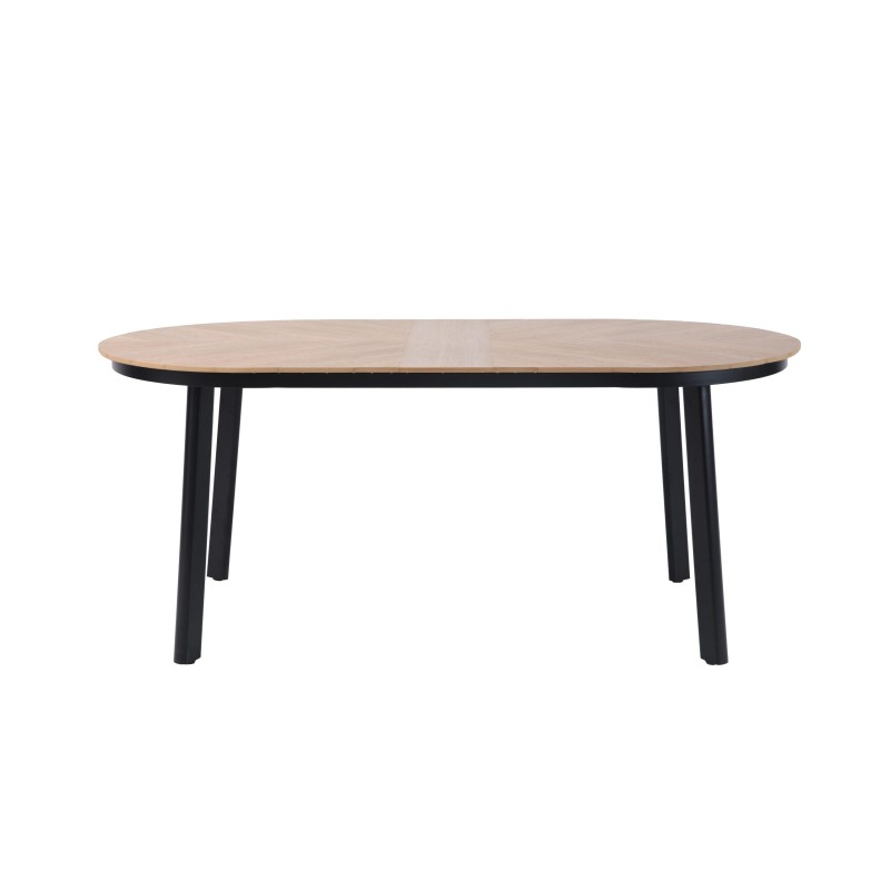 Veba - Polly table à manger de jardin - Noir-Bois