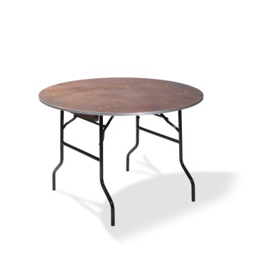 Veba - Table de banquet pliable en bois ronde ,