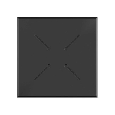 Veba - HPL Plateau carré de table Noir