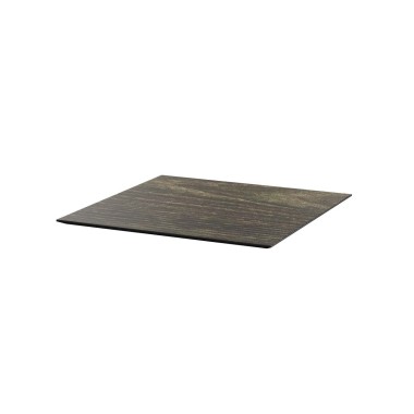 Veba - HPL Plateau de table carré Riverwashed Wood HPL
