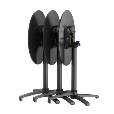 Veba - X Cross piètement pour table de bistrot Noir