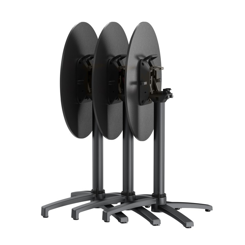 Veba - X Cross piètement pour table de bistrot Noir