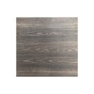 Veba - Infinity table de bistrot avec piètement blanc + plateau carré HPL Riverwashed Wood