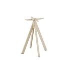 Veba - Infinity table de bistrot avec piètement sable + plateau carré HPL Moonstone
