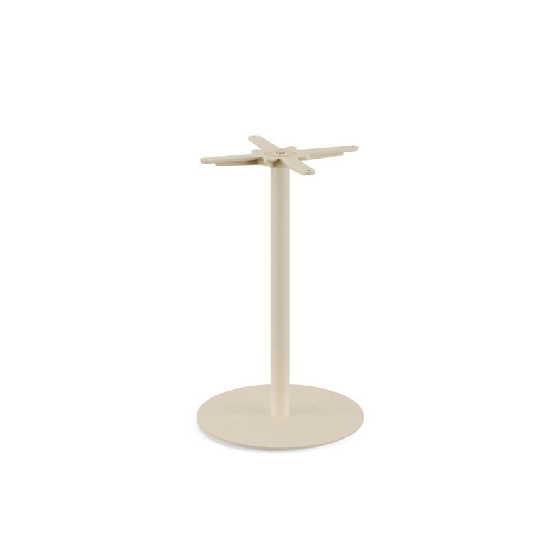 Veba - Urban table de bistrot avec piètement sable + plateau carré HPL Moonstone
