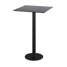 Veba - Urban mange-debout avec piètement noir + plateau carré HPL noir