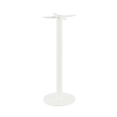 Veba - Urban mange-debout avec piètement blanc + plateau carré HPL Moonstone