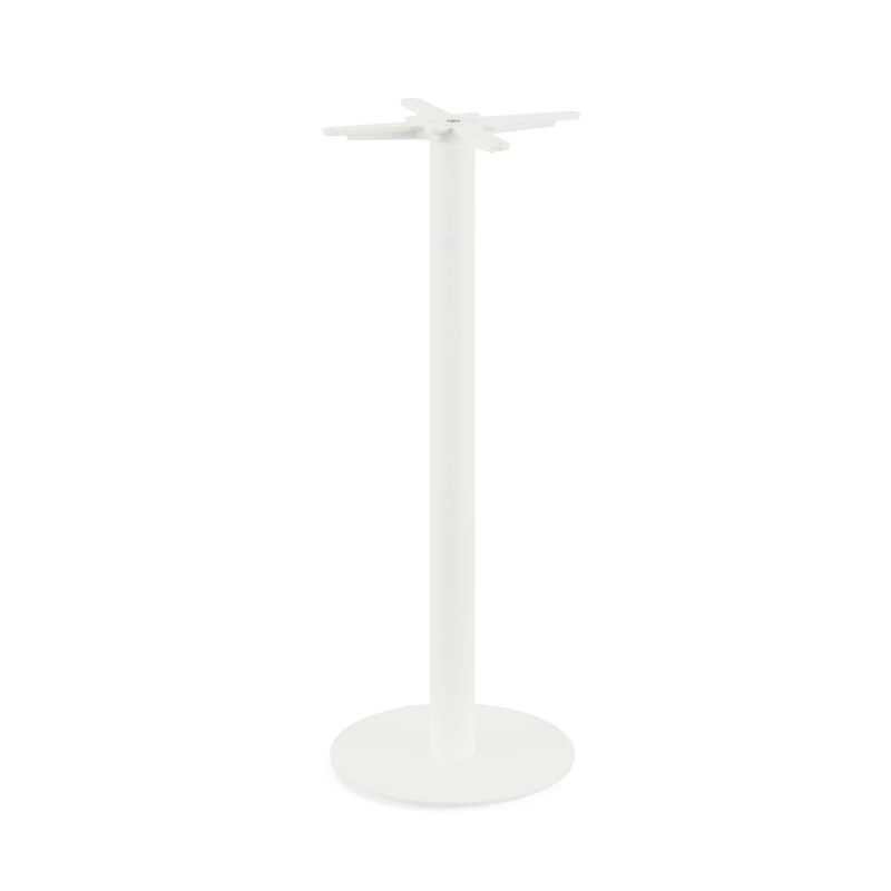 Veba - Urban mange-debout avec piètement blanc + plateau carré HPL Moonstone