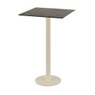 Veba - Urban mange debout avec piètement sable + plateau carré HPL Midnight Marble