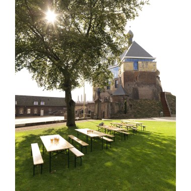 Veba - Banc de brasseur qualité brasserie lot de 4