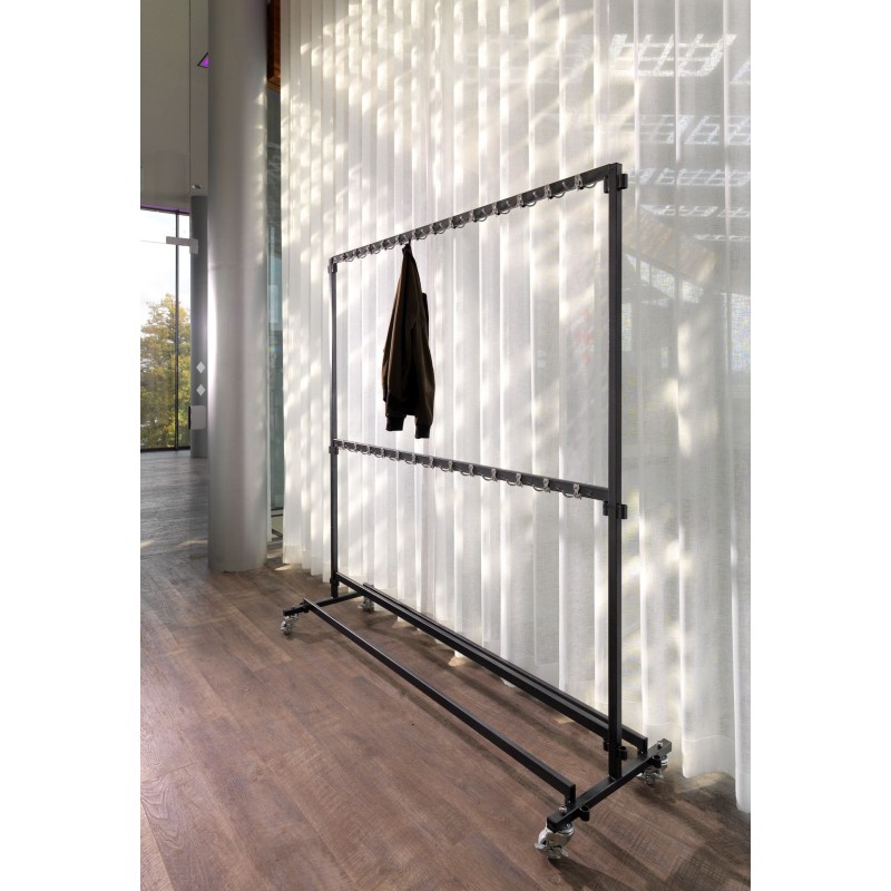 Veba - Porte-manteaux grand avec 104 crochets mobile et démontable extensible