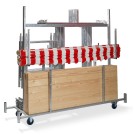 Veba - Chariot de transport pour étal de marché acier galvanisé
