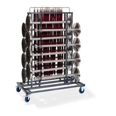 Veba - Chariot de transport Elegance pour 16 potelets et cordes