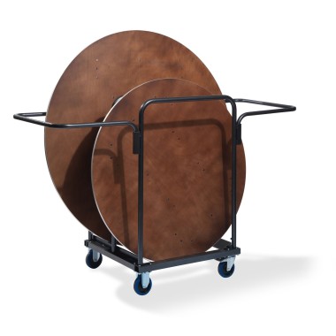 Veba - Chariot de transport pour 8 tables de banquet rondes