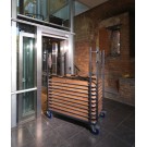 Veba - Chariot de transport pour tables de banquet rectangulaires dimensions ajustables