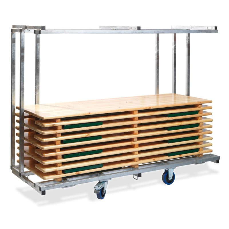 Veba - Chariot de transport professionnel pour 10 ensembles complets de brasseur