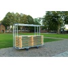 Veba - Chariot de transport professionnel pour 10 ensembles complets de brasseur