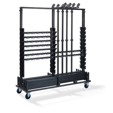Veba - Grand chariot de transport pour 10 porte-manteaux complets
