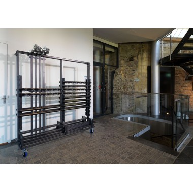 Veba - Grand chariot de transport pour 10 porte-manteaux complets