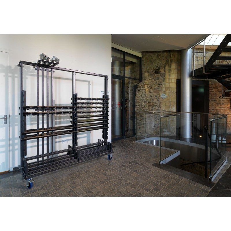 Veba - Grand chariot de transport pour 10 porte-manteaux complets