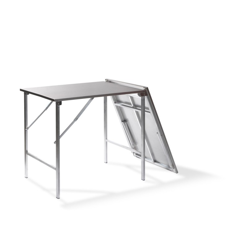 Veba - Table de travail pliable en acier inoxydable