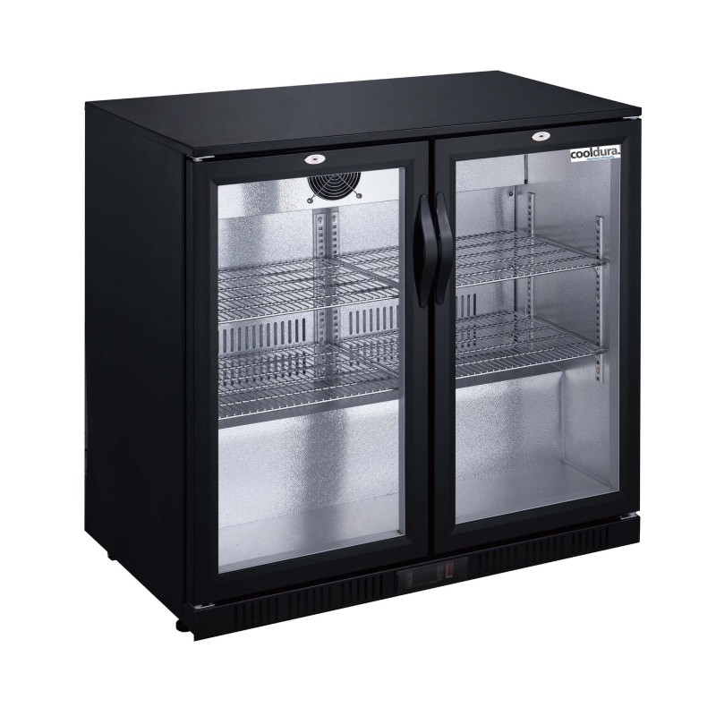 Veba - Réfrigérateur de bar avec 2 portes vitrées