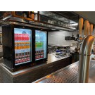 Veba - Réfrigérateur de bar avec 2 portes vitrées
