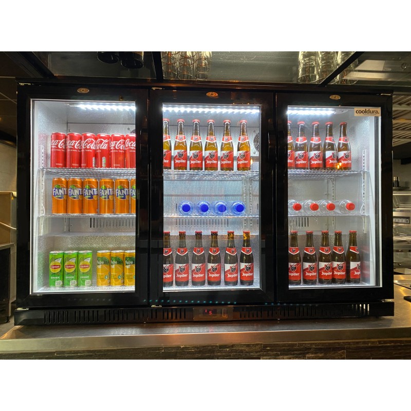 Veba - Réfrigérateur de bar avec 3 portes vitrées