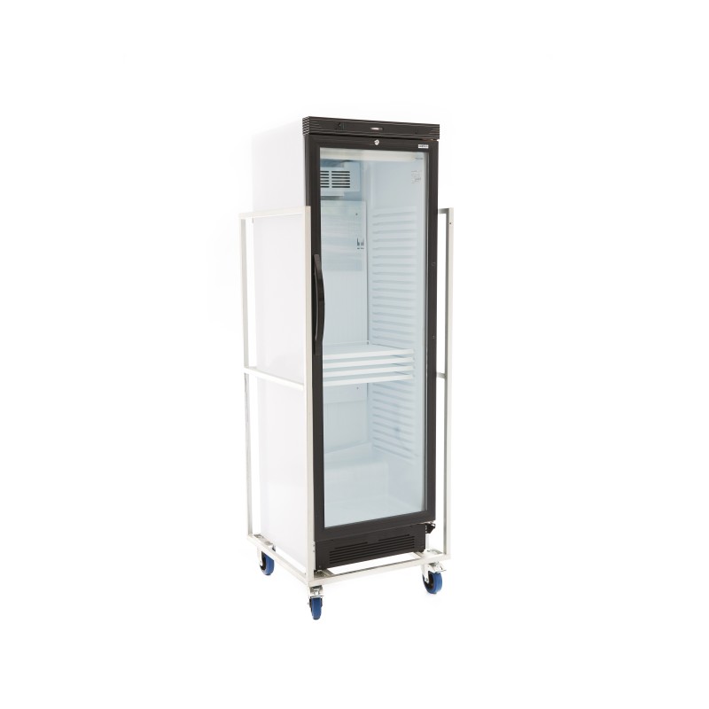 Veba - Chariot pour réfrigérateur avec porte vitrée