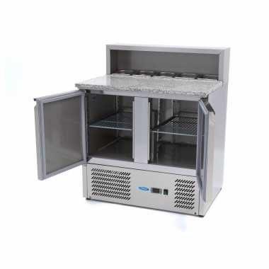 Maxima - Réfrigérateur pizza  - 90cm -  5 bacs GN 1/6