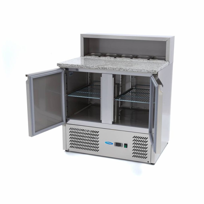 Maxima - Réfrigérateur pizza  - 90cm -  5 bacs GN 1/6