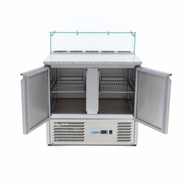 Maxima - Réfrigérateur à pizza professionnel - 90 cm  -  5 bacs GN 1/6