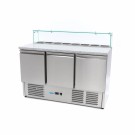 Maxima - Réfrigérateur à pizza - 137cm - 3 portes -  8 x 1/6 GN