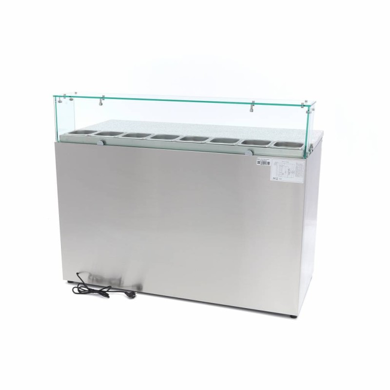 Maxima - Réfrigérateur à pizza - 137cm - 3 portes -  8 x 1/6 GN
