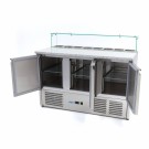 Maxima - Réfrigérateur à pizza - 137cm - 3 portes -  8 x 1/6 GN
