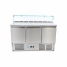 Maxima - Réfrigérateur à pizza - 137cm - 3 portes -  8 x 1/6 GN