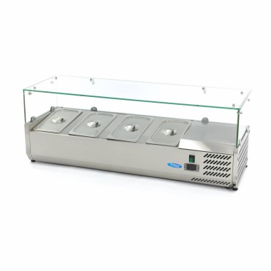 Maxima - Saladette de comptoir - 120cm -  4 bacs GN 1/3