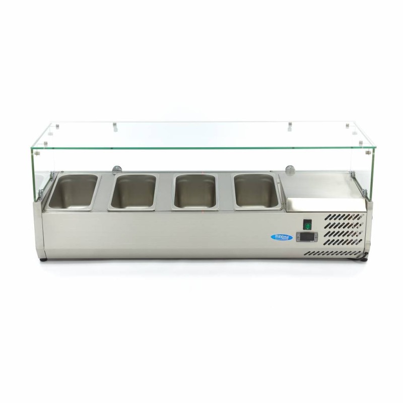 Maxima - Saladette de comptoir - 120cm -  4 bacs GN 1/3