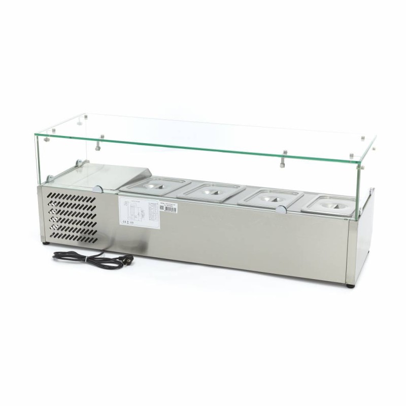 Maxima - Saladette de comptoir - 120cm -  4 bacs GN 1/3