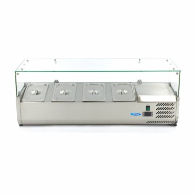 Maxima - Saladette de comptoir - 120cm -  4 bacs GN 1/3