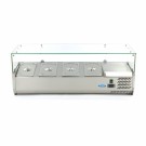 Maxima - Saladette de comptoir - 120cm -  4 bacs GN 1/3